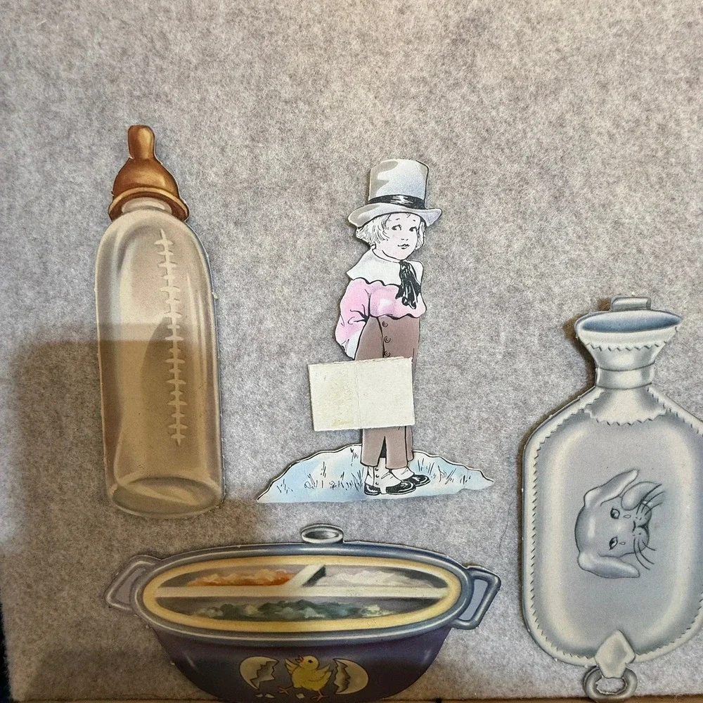 Vintage Victorian Die Cut Paper Ephemera Lot Greeting Cards Easter Valentine